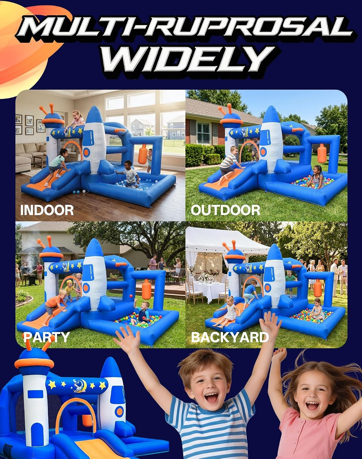 Indoor, outdoor, party and backyard use